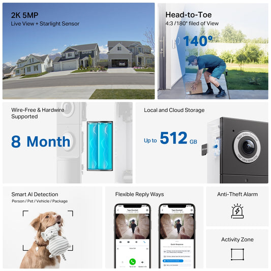 Tapo D235 Tapo Video Doorbell Camera