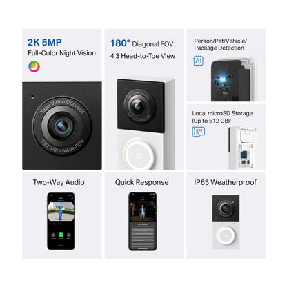 Tapo D130 Tapo Smart Wired Video Doorbell