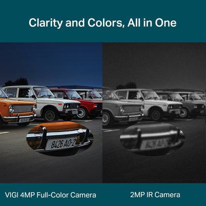 VIGI C540V VIGI 4MP Outdoor Full-Color Dual-Lens Varifocal Pan Tilt Network Camera
