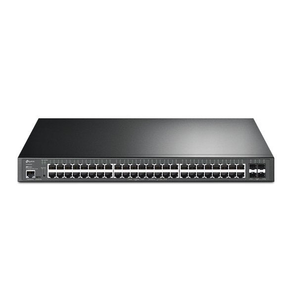 TP-Link Network Gigabit Desktop Switch TL-SG3452XP JetStream 48-Port Gigabit and 4-Port 10GE SFP+ L2+ Managed Switch with 48-Port PoE+