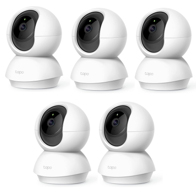 TP-Link Tapo C200 Pan/Tilt Home Security Wi-Fi Camera FHD 1080p (5 Pack)