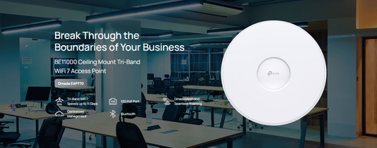 Omada EAP770 BE11000 Ceiling Mount Tri-Band Wi-Fi 7 Access Point