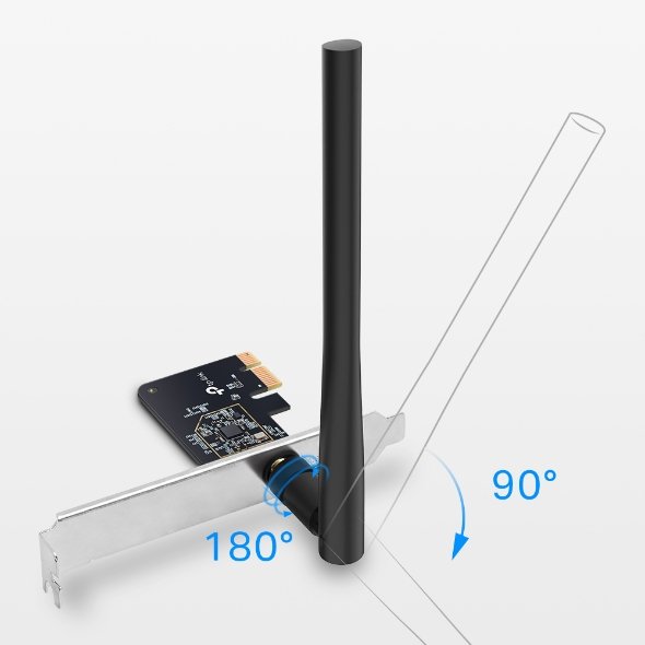 TP-Link Wi-Fi Card Archer T2E AC600 Wireless Dual Band PCI Express Adapter