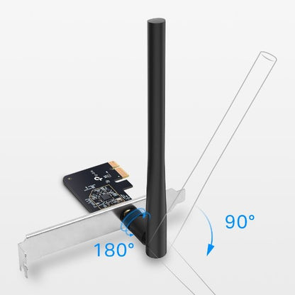 TP-Link Wi-Fi Card Archer T2E AC600 Wireless Dual Band PCI Express Adapter