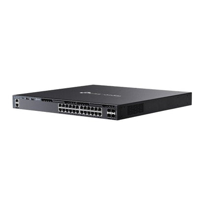 TP-Link Network Gigabit Desktop Switch SG6428XHP Omada 24-Port Gigabit Stackable L3 Managed PoE+ Switch with 4 10G Slots