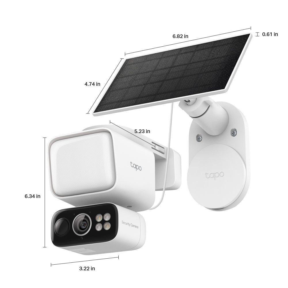 Tapo C615F KIT Solar-Powered Floodlight Pan/Tilt Security Camera Kit