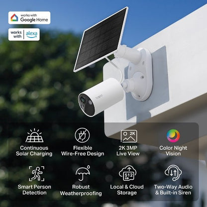 TP-Link Wi-Fi Camera Tapo C410 KIT (3 - Pack) Solar-Powered Security Camera Kit