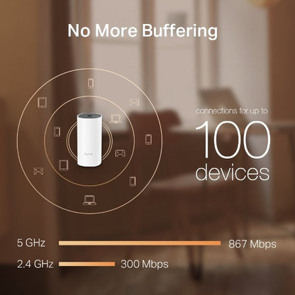 TP-Link Deco M4 Whole Home Mesh Wi-Fi System - Dual-Band - 2 Pack