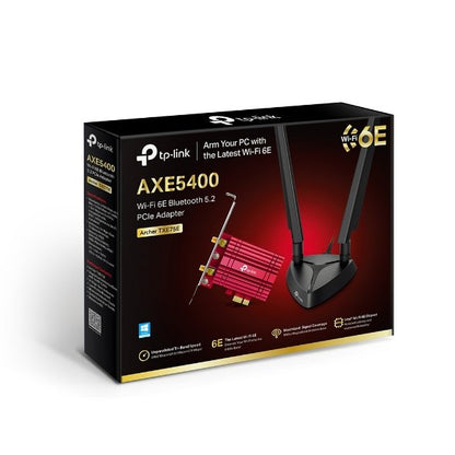 TP-Link Wi-Fi 6E Bluetooth 5.3 Card Archer TXE75E AXE5400 Tri Band Wi-Fi 6E Bluetooth 5.3 PCIe Adapter
