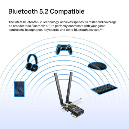 Archer TX55E AX3000 Wi-Fi 6 Bluetooth 5.2 PCIe Adapter