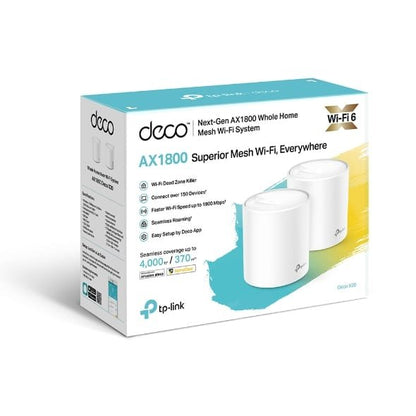 TP-Link Wi-Fi Extender Whole Mesh Wi-Fi 6 Deco X20 (2 Pack)