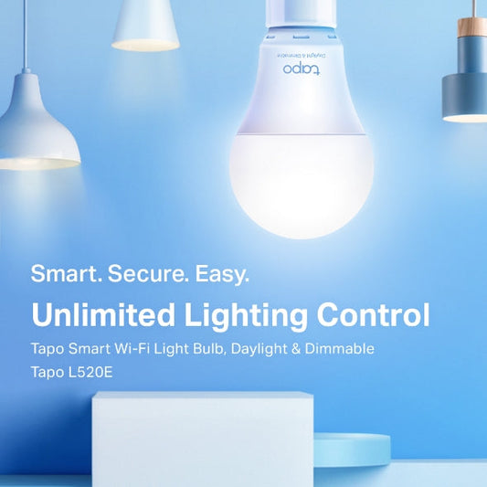 Tapo L520E Smart WiFi Light Bulb, Daylight & Dimmable