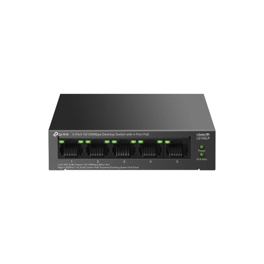 TP-Link Network Gigabit Desktop Switch LS105LP 5-Port 10/100Mbps Desktop Switch