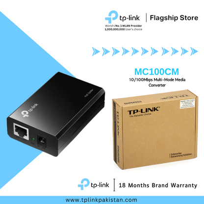 TP-Link Network Gigabit Desktop Switch MC100CM 10/100Mbps Multi-Mode Media Converter