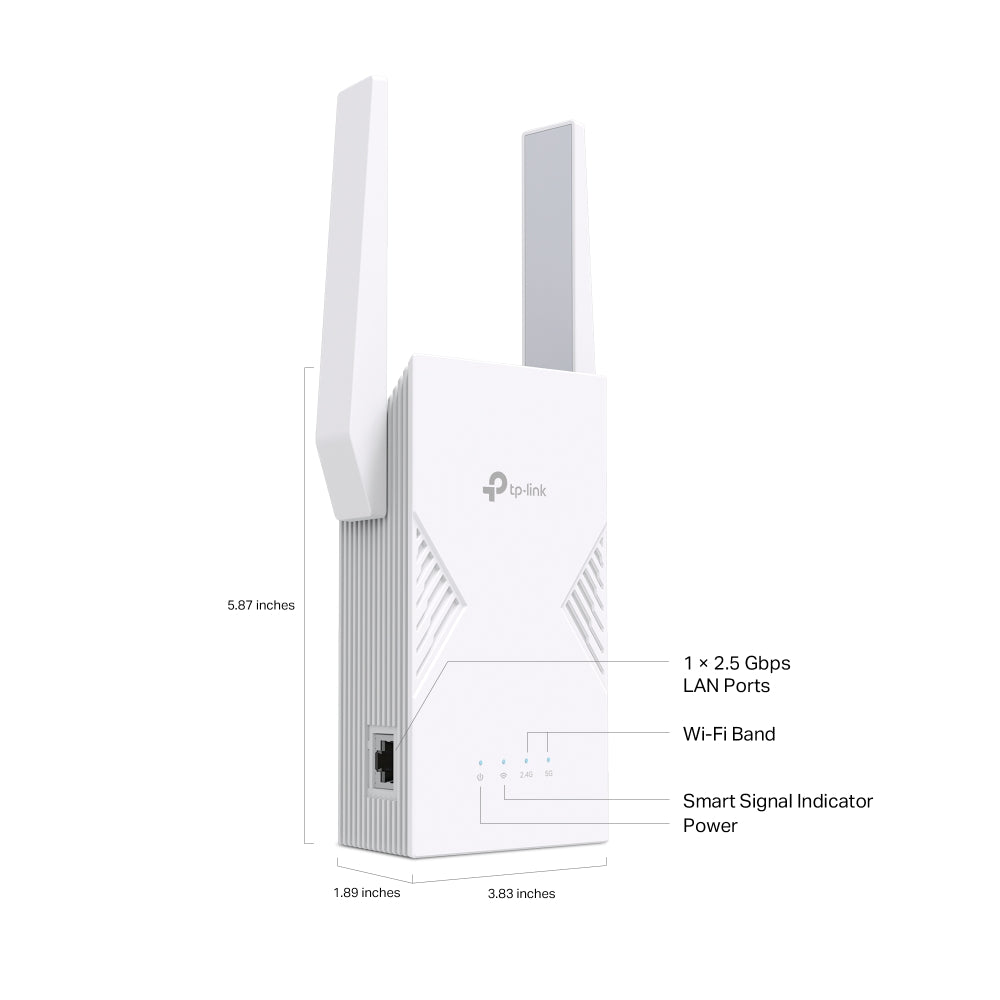 RE235BE BE3600 Dual-Band Wi-Fi 7 Range Extender