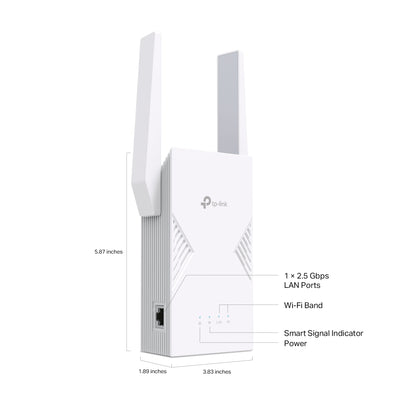 RE235BE BE3600 Dual-Band Wi-Fi 7 Range Extender