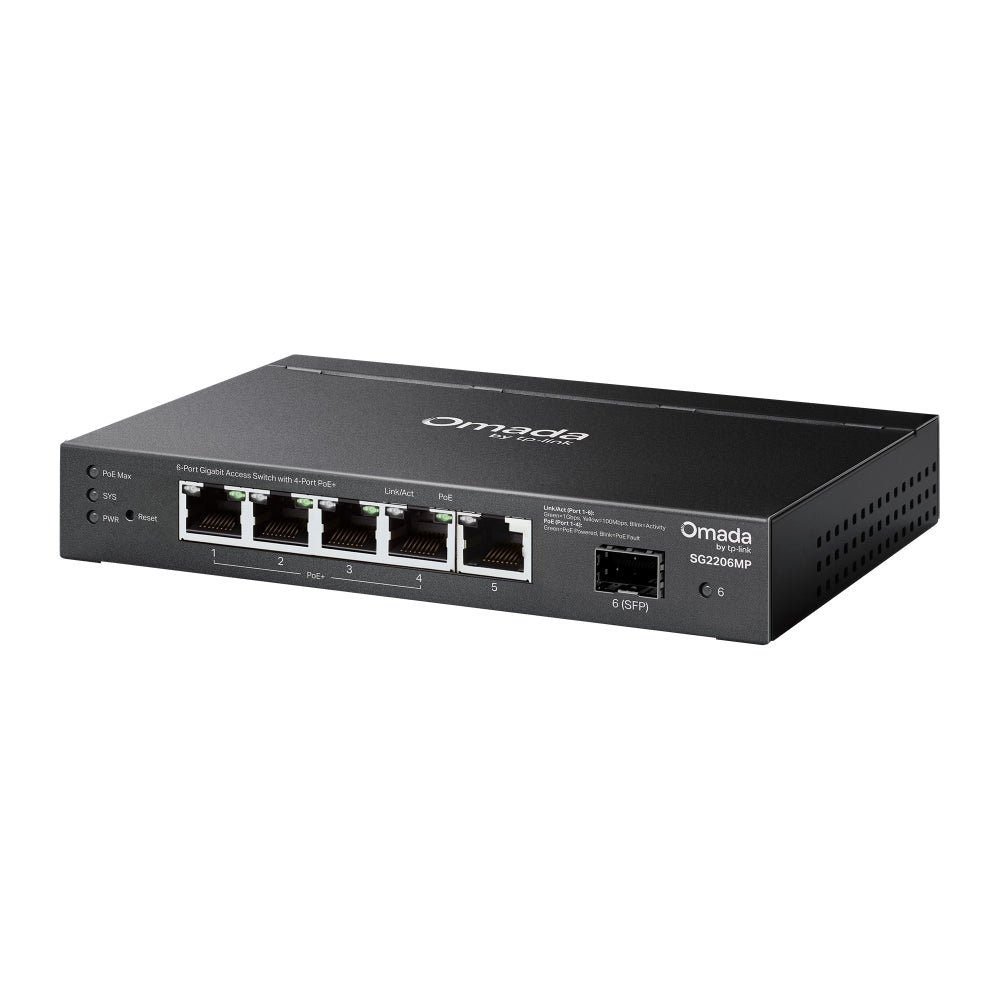 SG2206MP Omada Access 6-Port Gigabit Switch with 4-Port PoE+