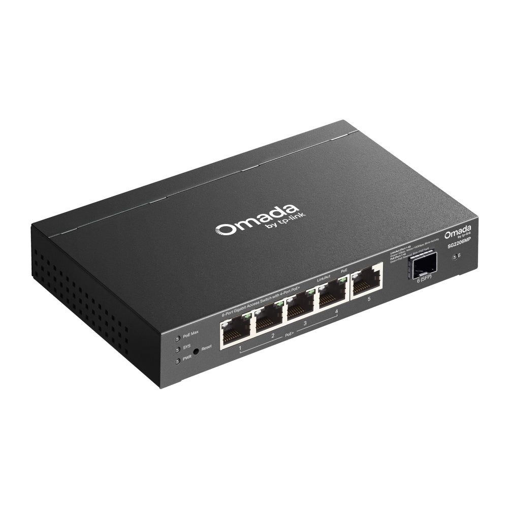 SG2206MP Omada Access 6-Port Gigabit Switch with 4-Port PoE+