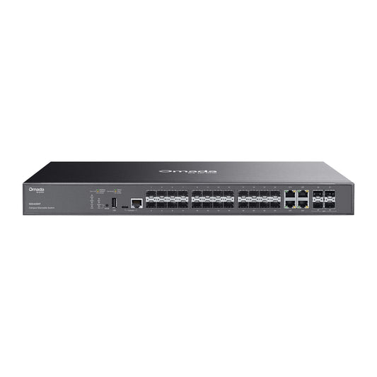 SG5428XF Omada Campus 24-Port SFP Stackable Lite L3 Managed Switch with 4× 10G Slots