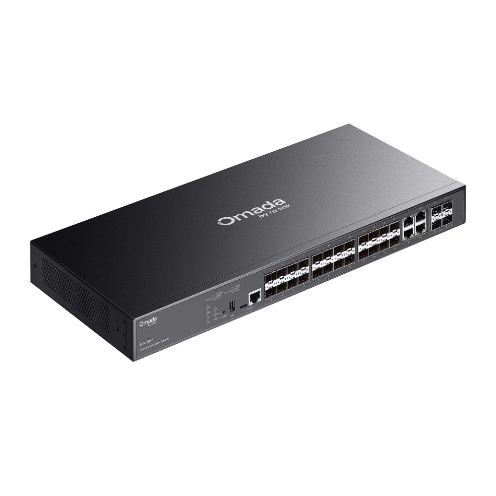 SG5428XF Omada Campus 24-Port SFP Stackable Lite L3 Managed Switch with 4× 10G Slots