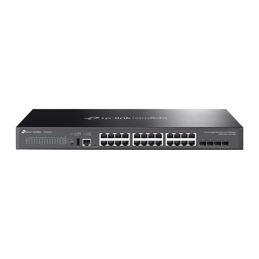 SG5428X Omada 24-Port Gigabit Stackable Lite L3 Managed Switch with 4× 10G Slots