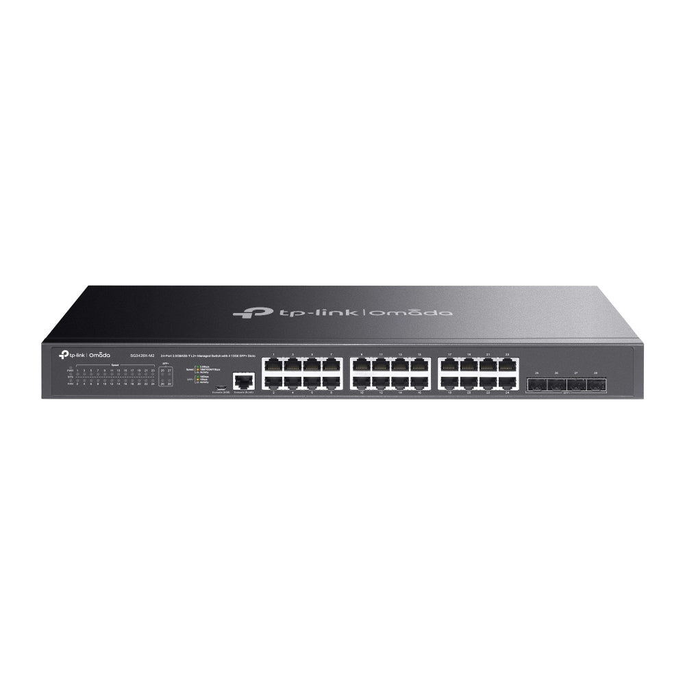 SG3428X-M2 JetStream 24-Port 2.5GBASE-T L2+ Managed Switch with 4 10GE SFP+ Slots