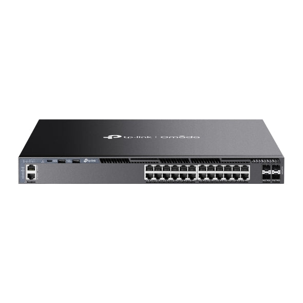 TP-Link Network Gigabit Desktop Switch SG6428X Omada 24-Port Gigabit Stackable L3 Managed Switch with 4 10G Slots