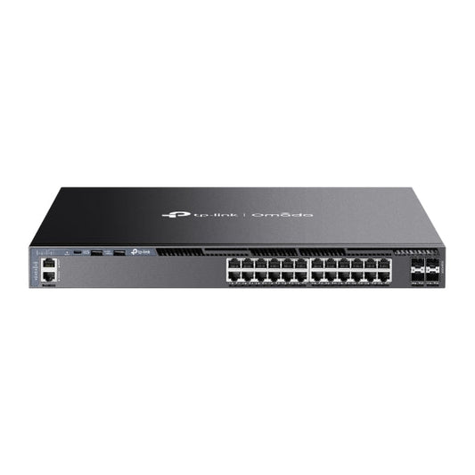 TP-Link Network Gigabit Desktop Switch SG6428X Omada 24-Port Gigabit Stackable L3 Managed Switch with 4 10G Slots