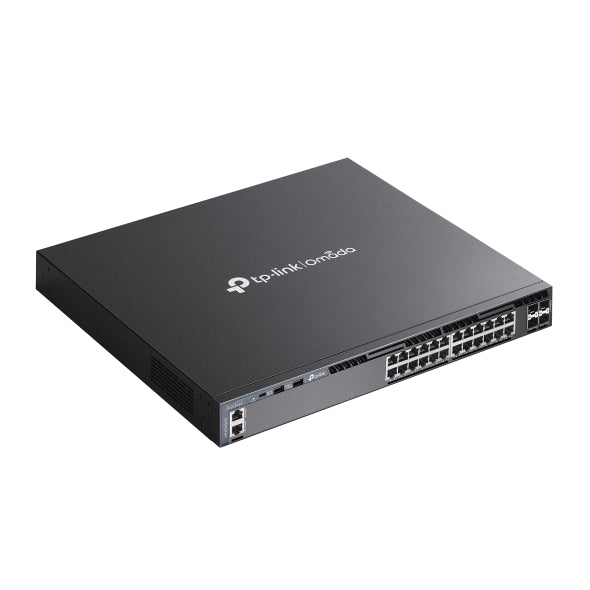 TP-Link Network Gigabit Desktop Switch SG6428X Omada 24-Port Gigabit Stackable L3 Managed Switch with 4 10G Slots