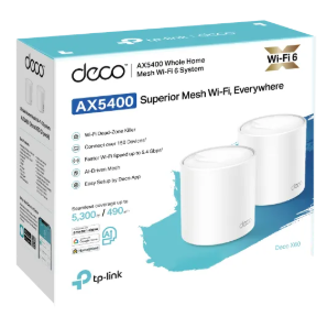 TP-Link Deco X60 AX3000 Whole Home Mesh Wi-Fi 6 System -2-Pack