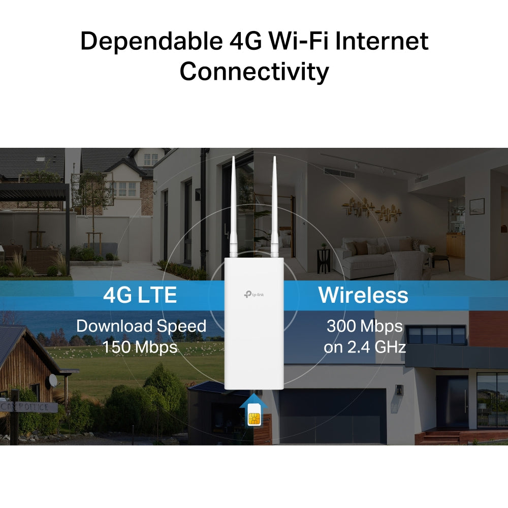 TL-MR100 - Outdoor 4G 300 Mbps Wi-Fi Outdoor Router