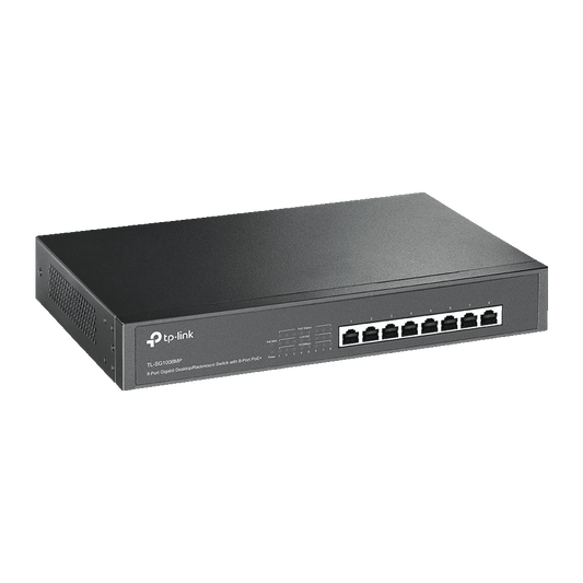 TL-SG1008MP 8-Port Gigabit Desktop/Rackmount Switch with 8-Port PoE+