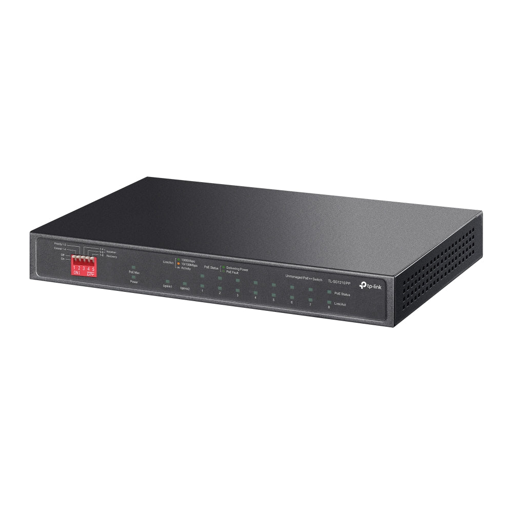 TL-SG1210PP 10-Port Gigabit Desktop Switch with 6-Port PoE+ and 2-Port PoE++