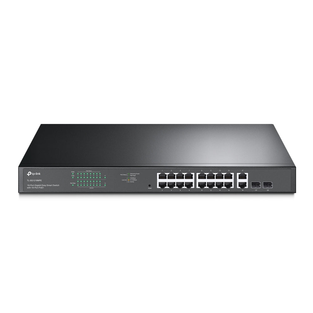 TL-SG1218MPE 18-Port Gigabit Easy Smart Switch with 16-Port PoE+