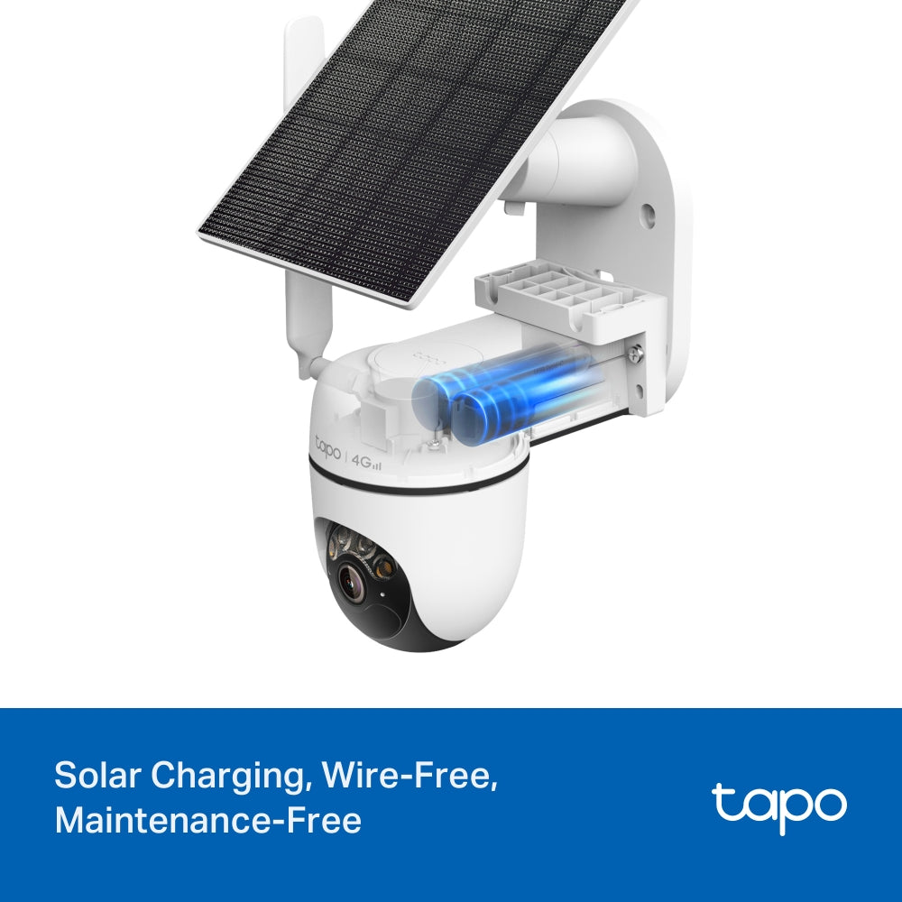 Tapo C615G KIT Solar-Powered Pan/Tilt 4G LTE Security Camera Kit