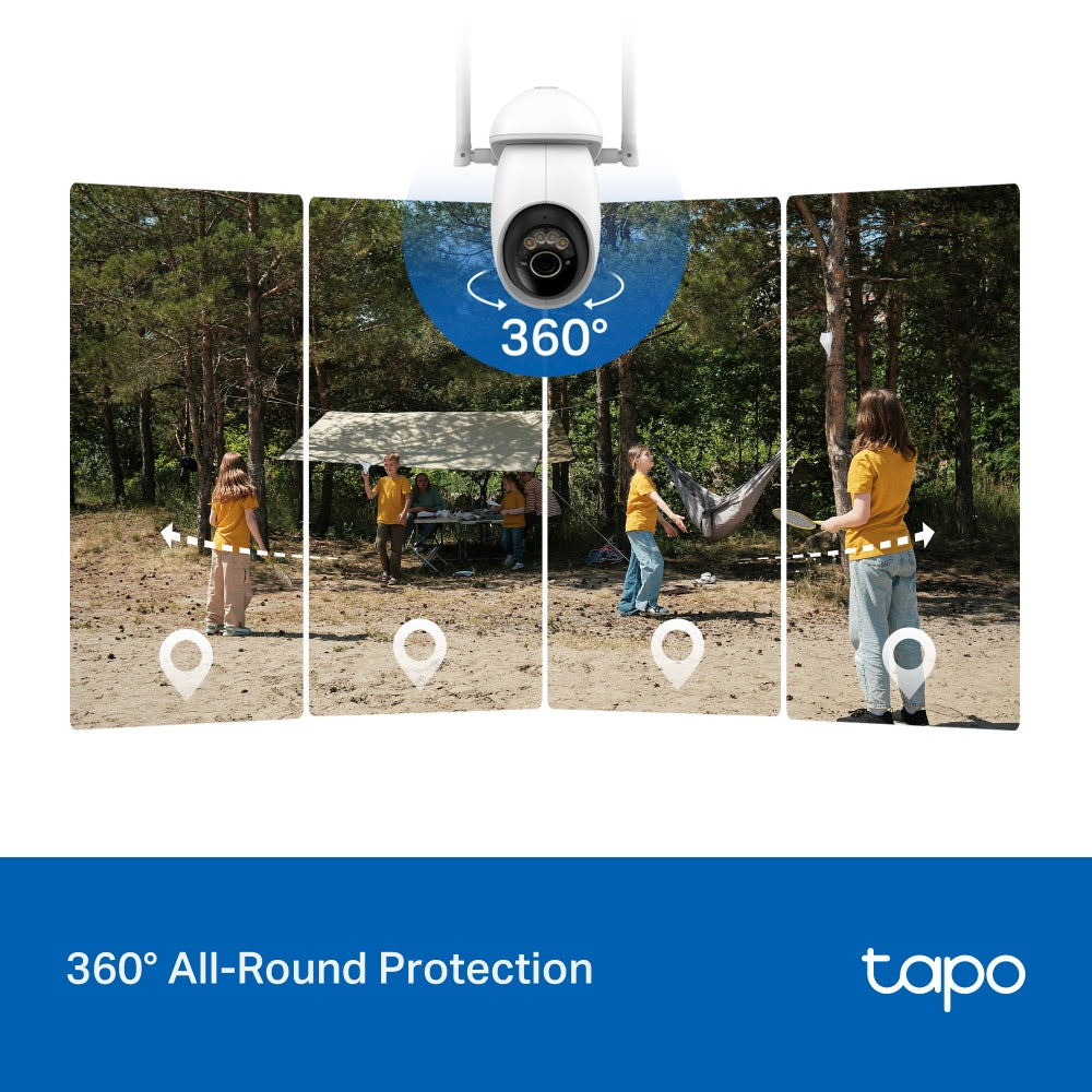 Tapo C665G KIT Solar-Powered Pan/Tilt 4G LTE Security Camera Kit