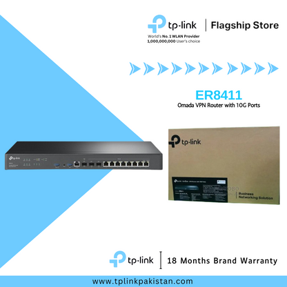 ER8411 Omada VPN Router with 10G Ports