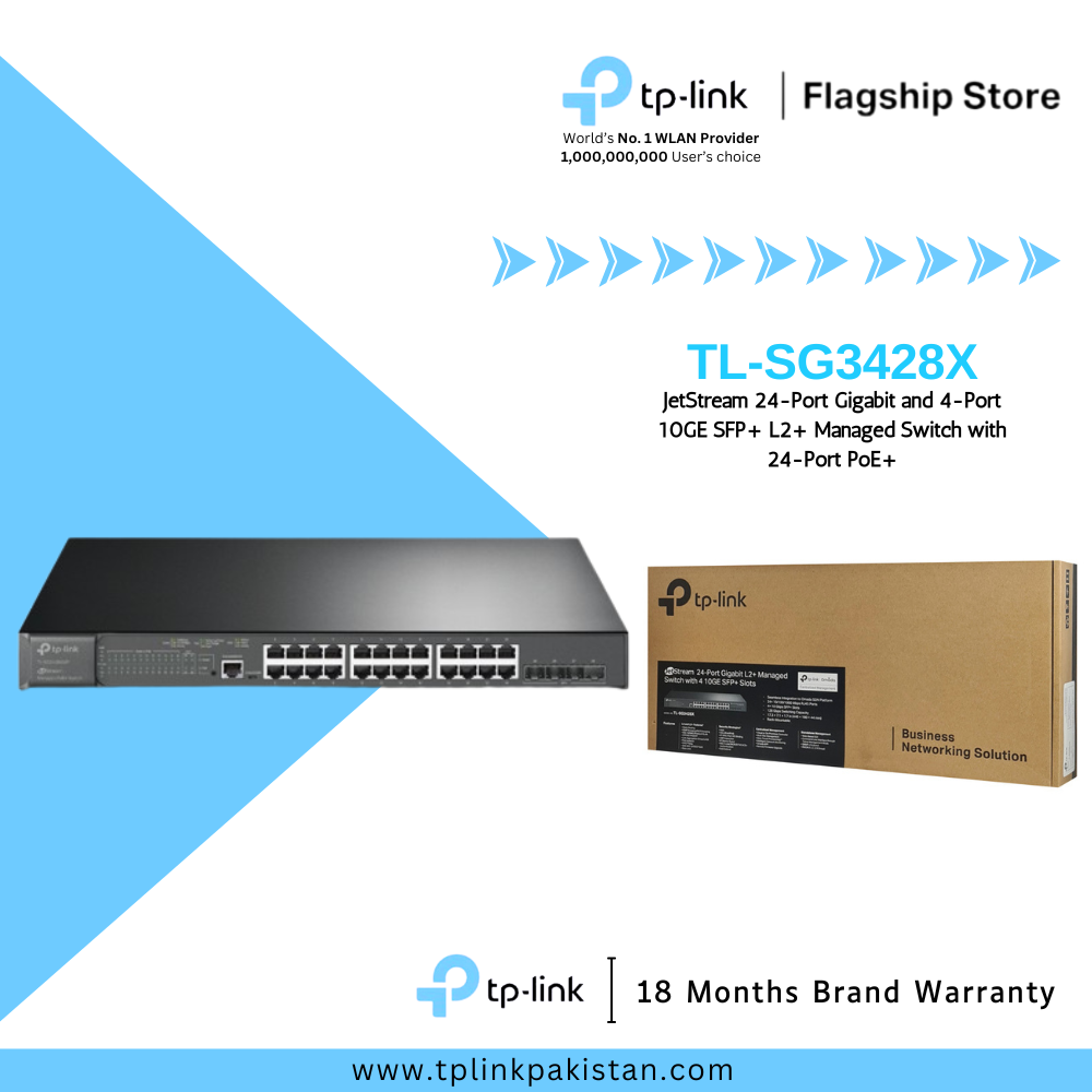 TP-Link TL-SG3428X JetStream 24-Port Gigabit L2+ Managed Switch