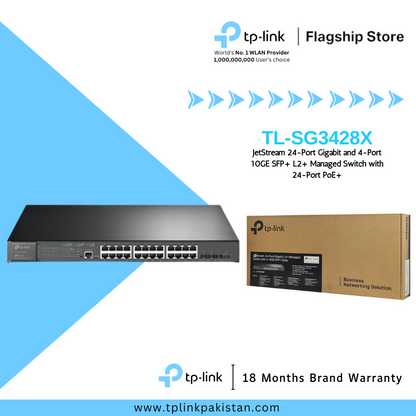 TP-Link TL-SG3428X JetStream 24-Port Gigabit L2+ Managed Switch