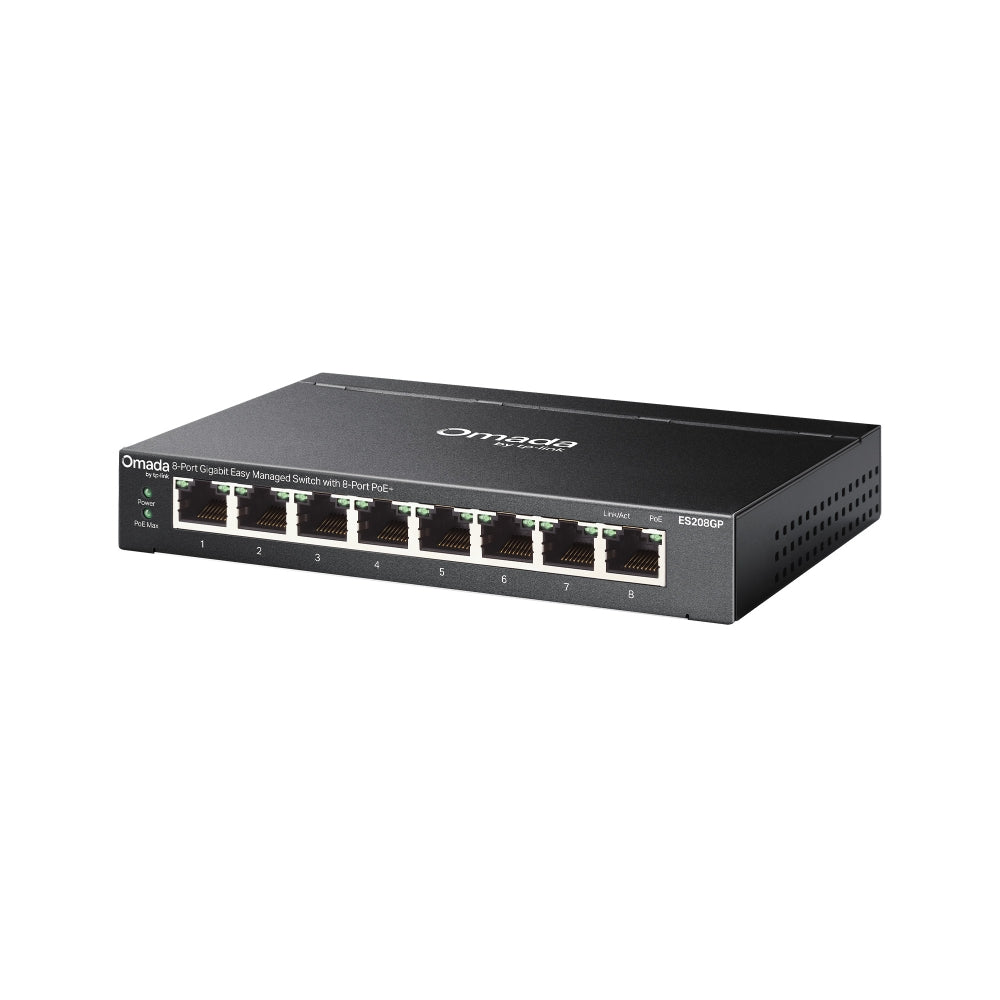 ES208GP Omada 8-Port Gigabit Easy Managed Switch with 8-Port PoE+