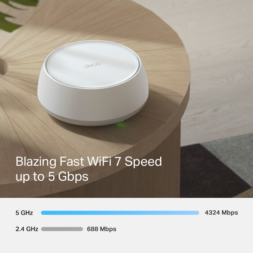 Deco BE25 BE5000 Whole Home Mesh WiFi 7 System (2-Pack)