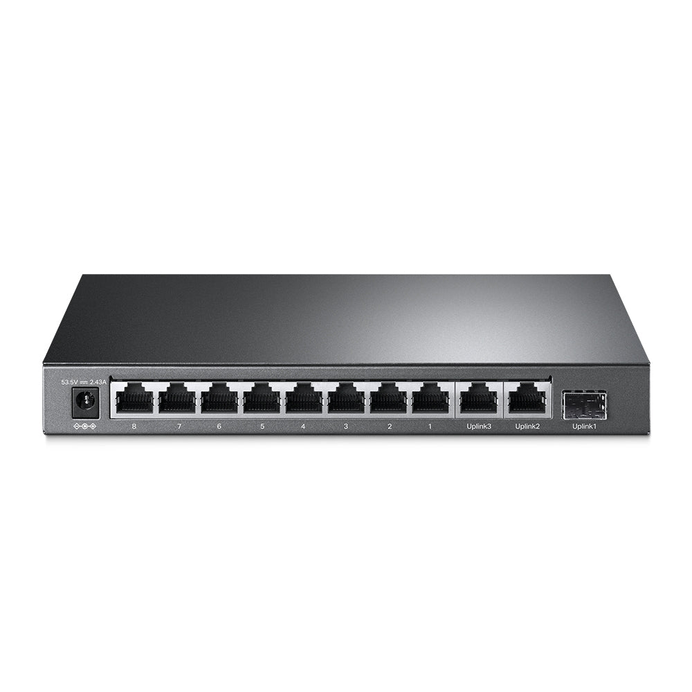 TL-SL1311MP 8-Port 10/100Mbps + 3-Port Gigabit Desktop Switch with 8-Port PoE+
