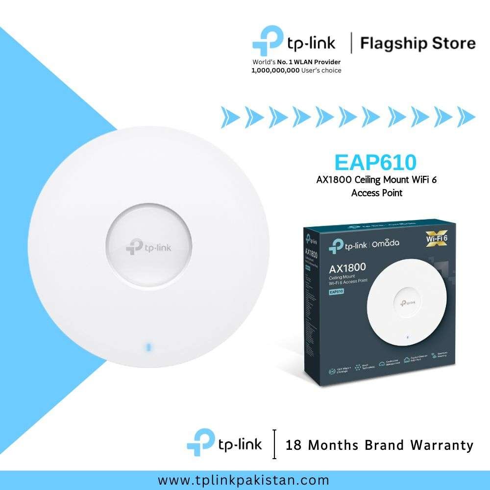 EAP610 AX1800 Ceiling Mount WiFi 6 Access Point