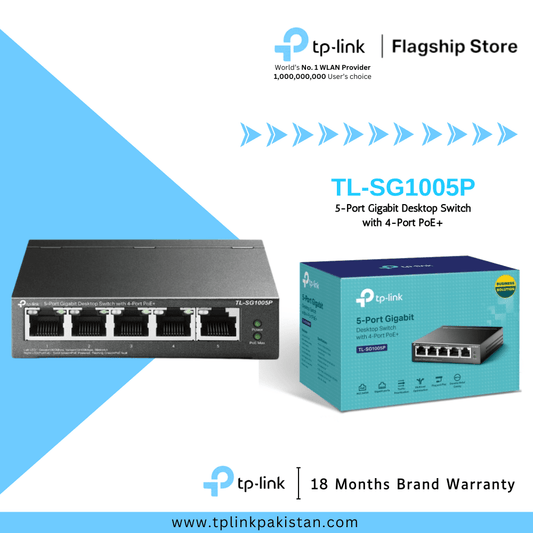 TL-SG1005P 5-Port Gigabit Desktop Switch with 4-Port PoE