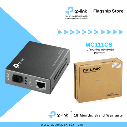 TP-Link MC111CS 10/100Mbps WDM Media Converter