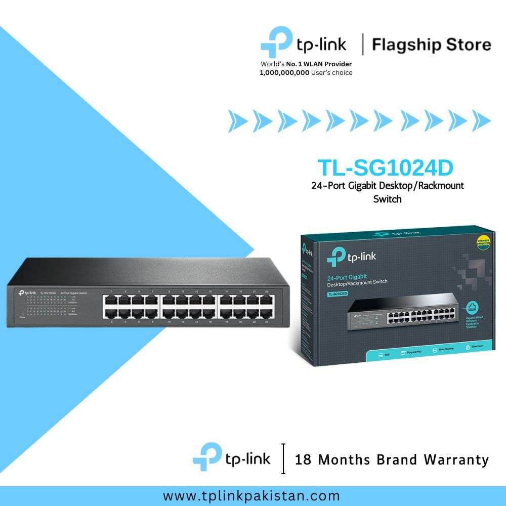TP-Link TL-SG1024D 24-Port Gigabit Desktop/Rackmount Switch