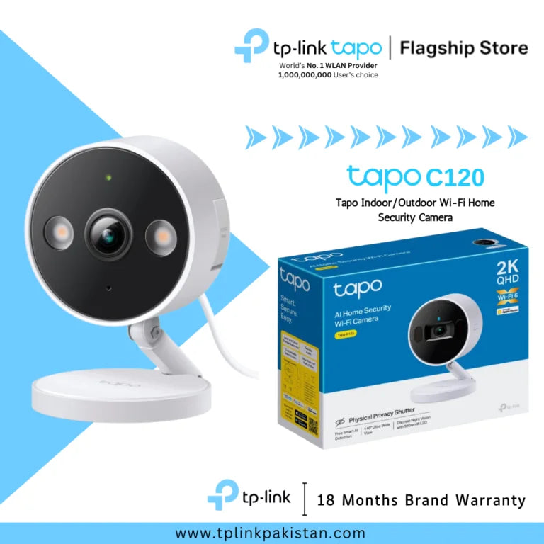 Tapo C120 Tapo Indoor/Outdoor Wi-Fi Home Security Camera