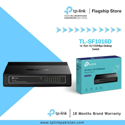TL-SF1016D 16-Port 10/100Mbps Desktop Switch
